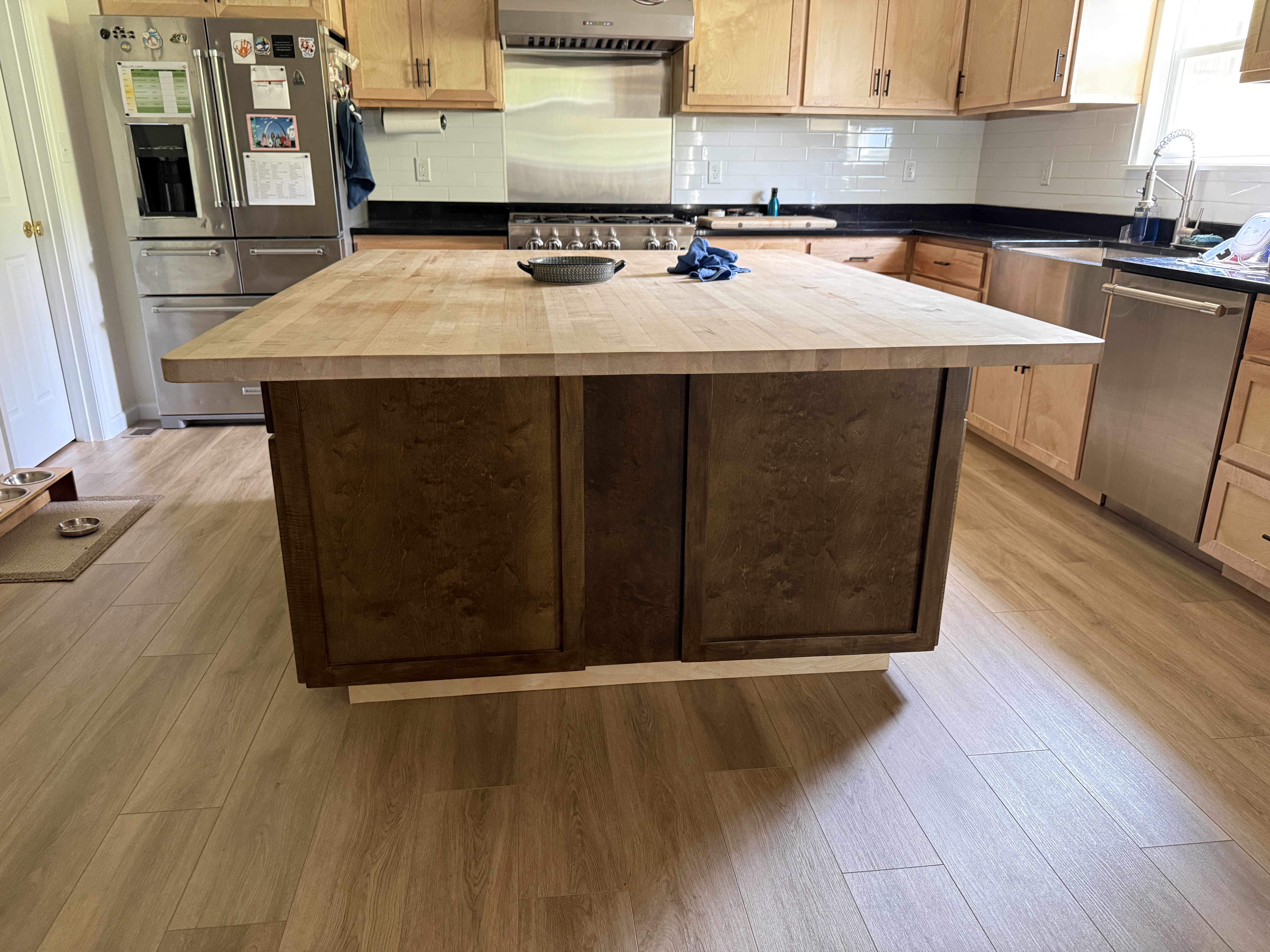 Shadow Point kitchen overview with custom island